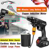 24VF belaidis aukšto slėgio plovimo ploviklis Purškimo pistoletas Automobilinis vandens pistoletas, plovimo mašina, putų generatorius plovimui