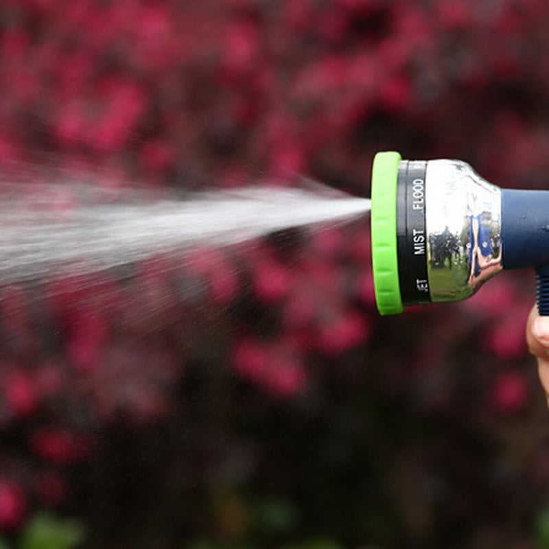 Aukšto slėgio vandens pistoletas 9 raštai Reguliuojamas purškimo pistoletas Automobilių plovykla Laistymo įrankiai Sodo vandens purkštuvai 1 vnt