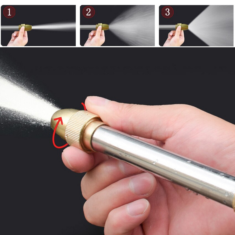 Pulverizator de apă de grădină Stropitor de gazon Pistol de udare Duze pentru furtun reglabil Spălătorie de mașini de înaltă presiune Mașină de spălat cu putere Unelte de curățare