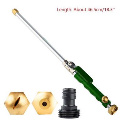 Pistol cu apă de înaltă presiune portabil pentru mașină, stropitor cu pulverizare de udare, 46 cm cu jet, mașină de spălat de grădină, furtun, baghetă, duză, pulverizator, instrumente de curățare