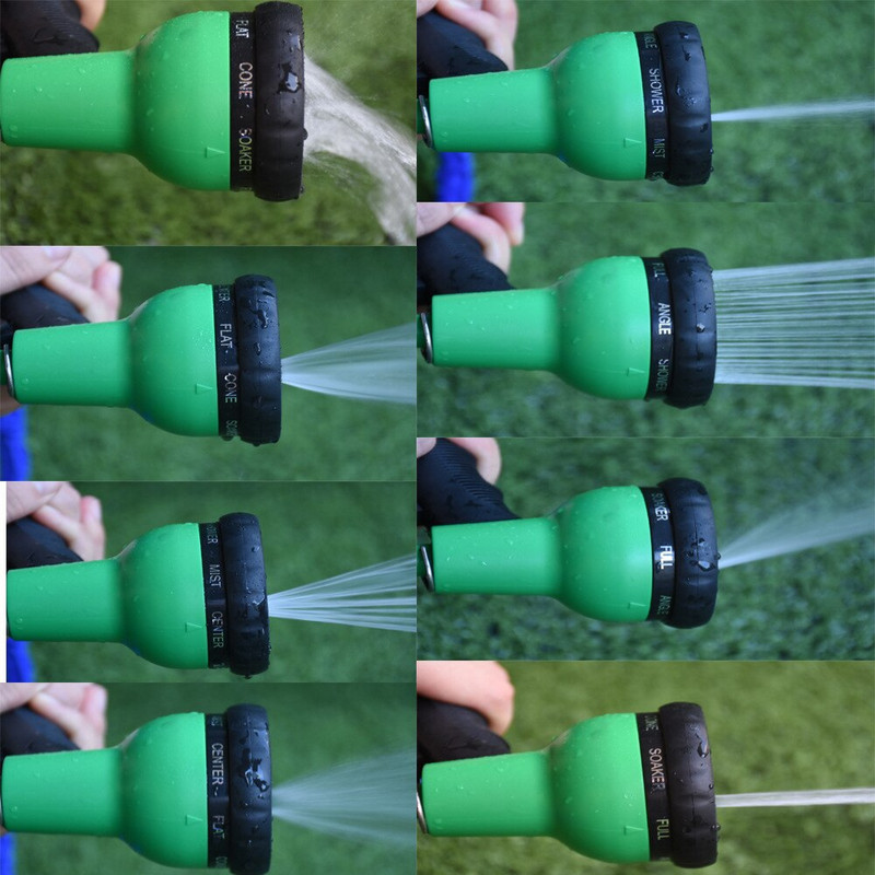 1 db Állítható tömlőfúvóka 8 típusú nagynyomású vízpisztoly kerti öntöző pázsit locsoló autómosó vízpisztoly