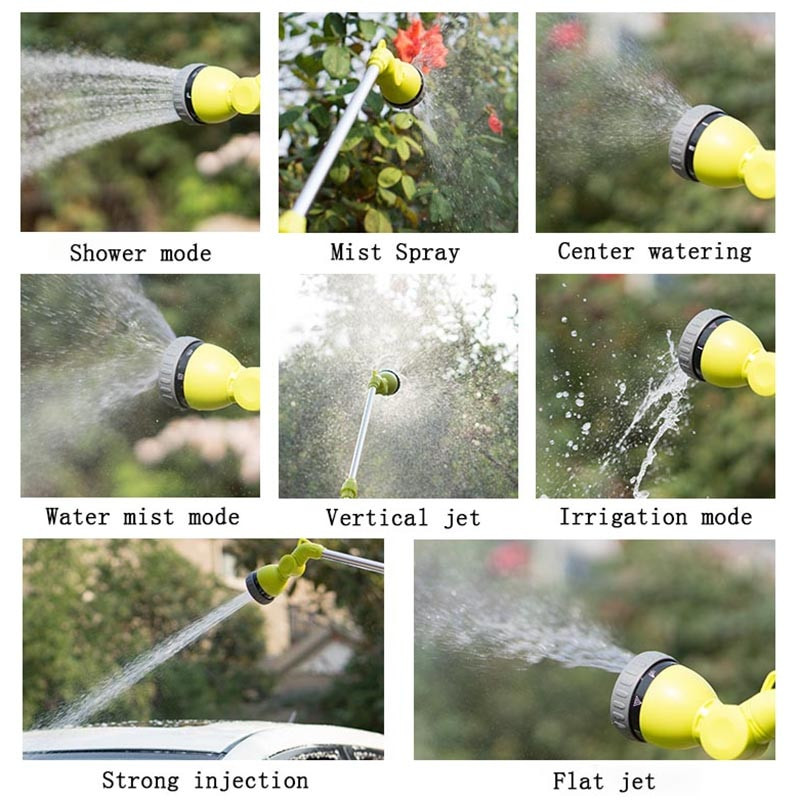 Long Pole Spray öntözőfúvóka Kertészeti Autómosó Többfunkciós Automata Teleszkópos Háztartási Tisztító Gyepkert