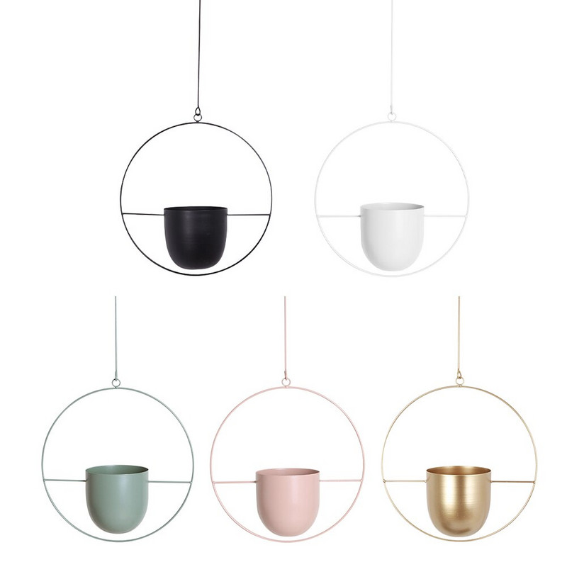 Ghiveci de flori din metal balansoar din fier nordic Coș pentru plante de grădină, montare pe perete, ghivece de flori agățate, decor interior exterior suculent