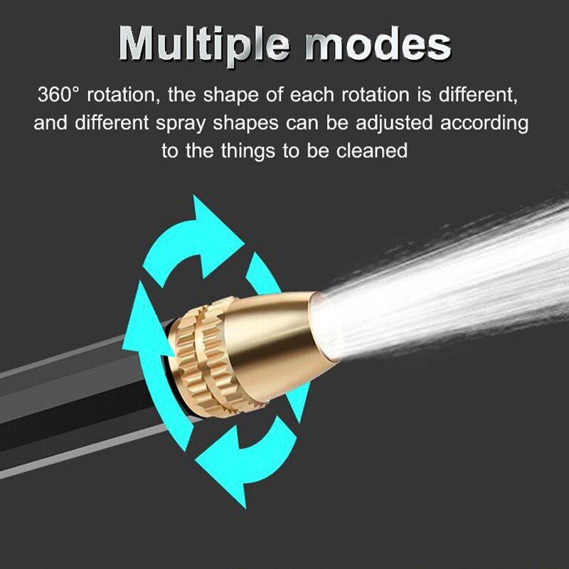 Pistol de spălat auto Pistol portabil de apă de înaltă presiune pentru curățarea mașinii de spălat mașină Duză furtun de udare a grădinii Pistol de apă cu spumă