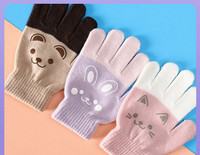 Mănuși de iarnă pentru copii în trei culori