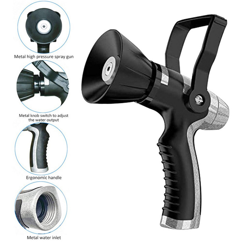 Pistol de pulverizare cu apă de înaltă presiune, duză pentru furtun de udare multifuncțional, pentru curățarea stropitoarelor de grădină, unelte de grădină de acasă