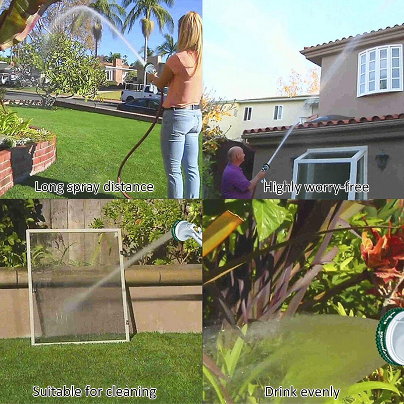 Pistol de pulverizare cu apă de înaltă presiune, duză pentru furtun de udare multifuncțional, pentru curățarea stropitoarelor de grădină, unelte de grădină de acasă