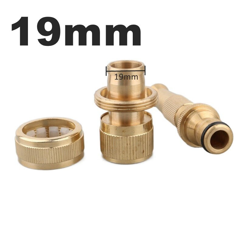 Žalvaris 3/8 1/2 5/8 3/4" aukšto slėgio automobilių plovimo vandens pistoletas su greita jungtimi tiesioginio įpurškimo antgaliu 10 16 19 mm žarnos jungtis