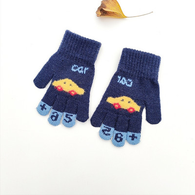 Gyermek téli kesztyű, hímzett felirattal