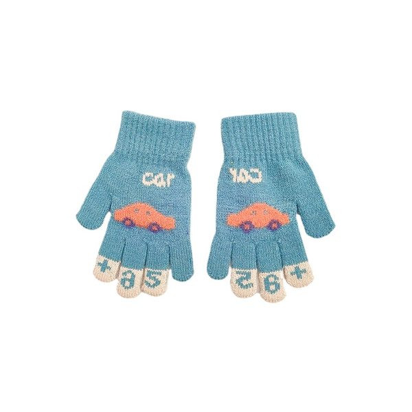 Gyermek téli kesztyű, hímzett felirattal