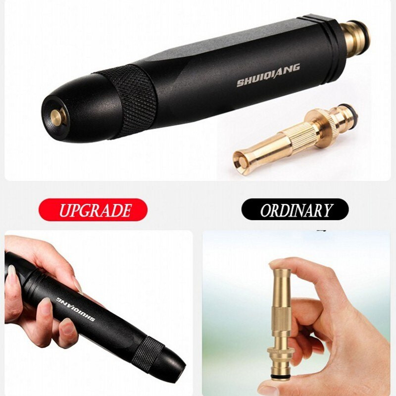 Új frissítés fém kerti vízpisztoly tömlő fúvóka öntözés öntözőszerszám locsoló nagynyomású autómosó spray vízpisztoly csepphajó