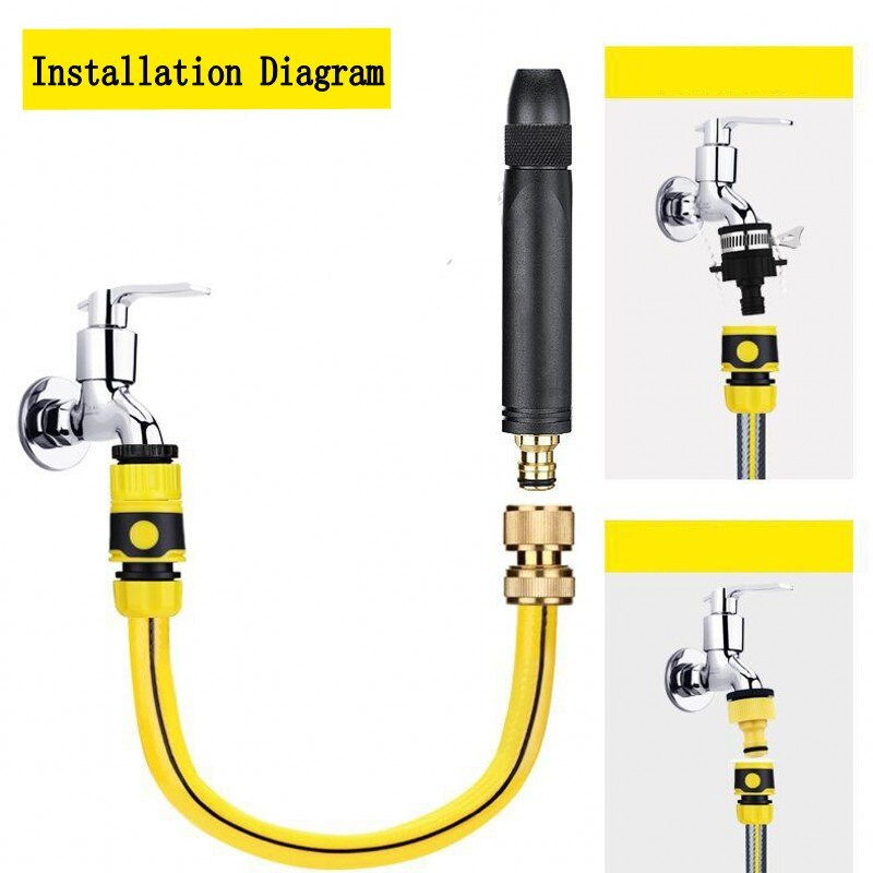 Új frissítés fém kerti vízpisztoly tömlő fúvóka öntözés öntözőszerszám locsoló nagynyomású autómosó spray vízpisztoly csepphajó
