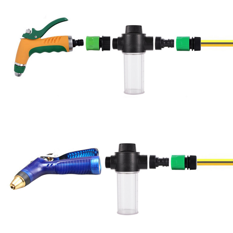 Pistol de apă multifuncțional de uz casnic pentru spălat auto, 100 ml, sticlă de spumă de zăpadă, stropitor, spumă, furtun de spălat auto, duză, pistol cu jet de apă