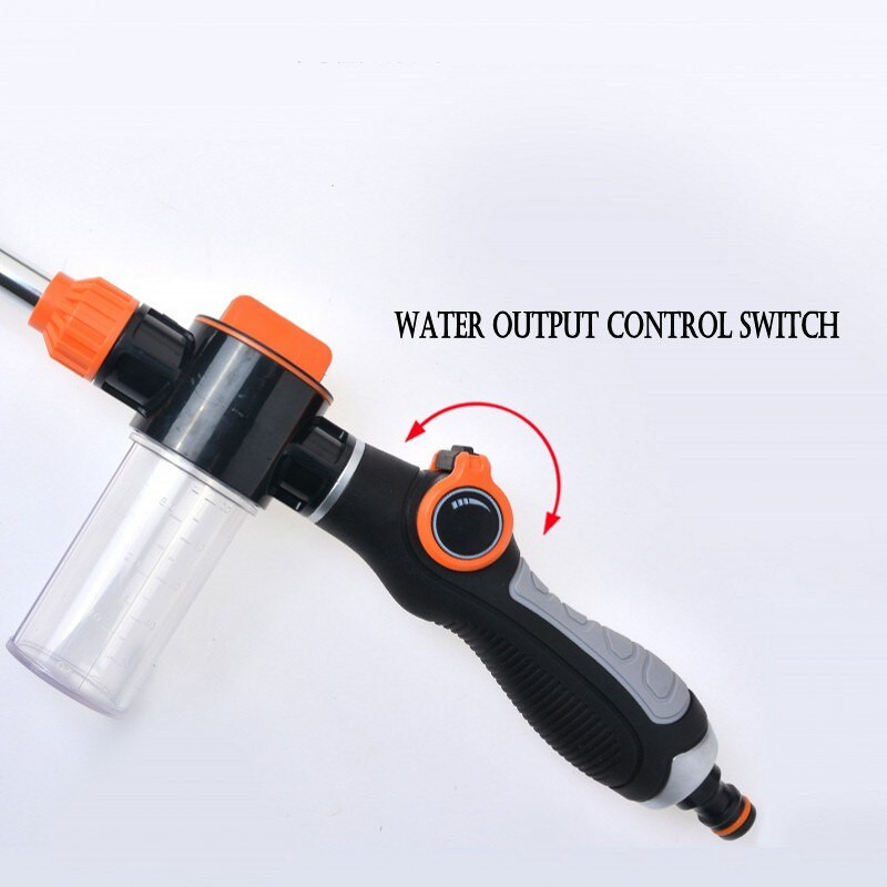 Градински пистолет за вода Регулируема машина за миене под високо налягане Автомивка Пистолет за пръскане Дюзи за пяна за маркуч за поливане Инструменти за напояване Спринклер