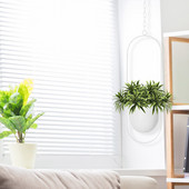 Ghivece de flori de fier Suport coș agățat Grădină Balcon Suculente Umeraș pentru montare pe perete Decorativ coș balansoar