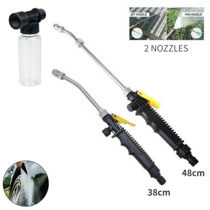 Întreținere spălătorie auto Pistol de apă cu putere de înaltă presiune Jet de apă Mașină de spălat de grădină Furtun Baghetă Duză Pulverizator Instrument de curățare a stropitoarelor