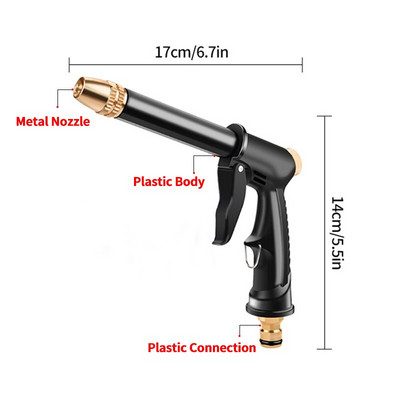 Преносим воден пистолет за високо налягане за почистване на автомивка, градински маркуч за поливане, дюза, спринклер pistola de agua a presion