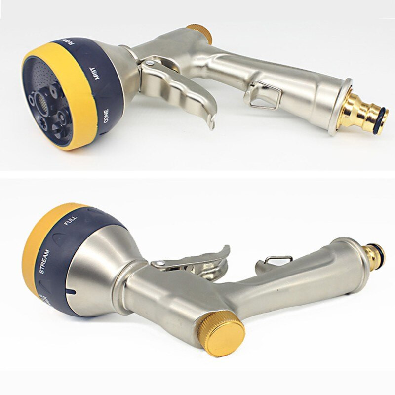 Dropshipping nagynyomású fém vízszóró pisztoly autómosó tömlőfúvóka otthoni kerti öntözőlocsoló vízpisztoly tisztítóeszközök