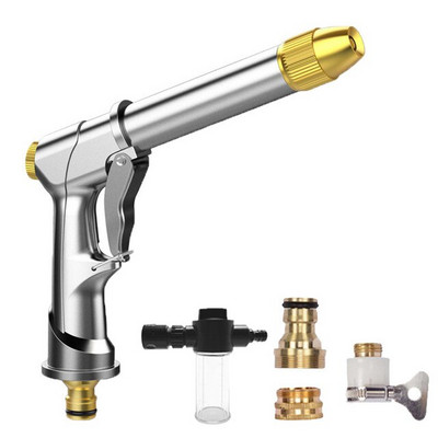 Pistol de pulverizare cu apă Mașină de spălat mașină Duză de înaltă calitate pentru furtun de grădină Aspersor de înaltă presiune Pistol de apă cu spumă Mașină de curățat pentru irigații de grădină