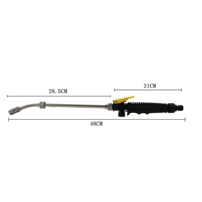 Pistol de apă de înaltă presiune Mâner duză Furtun reglabil Baghetă Pulverizator Spălat cupru Mașină Udarea plantelor Sprinkler 30cm/48cm/56cm