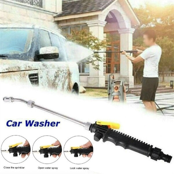 Pistol de apă de înaltă presiune Mâner duză Furtun reglabil Baghetă Pulverizator Spălat cupru Mașină Udarea plantelor Sprinkler 30cm/48cm/56cm