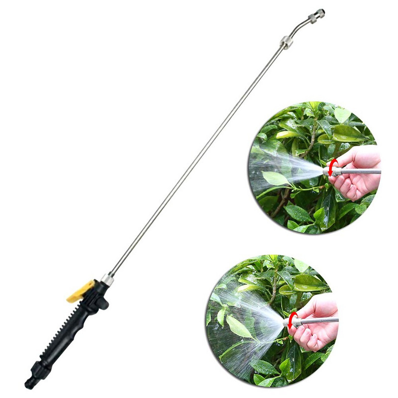 Pistol de apă de înaltă presiune Mâner duză Furtun reglabil Baghetă Pulverizator Spălat cupru Mașină Udarea plantelor Sprinkler 30cm/48cm/56cm