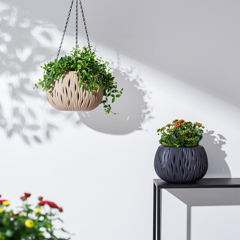 Ghiveci de flori agățat din fier Cachepot decorativ Coș de flori Ghivece de grădină Pot de flori Ghiveci de flori Coș de jardinier agățat Decorarea casei