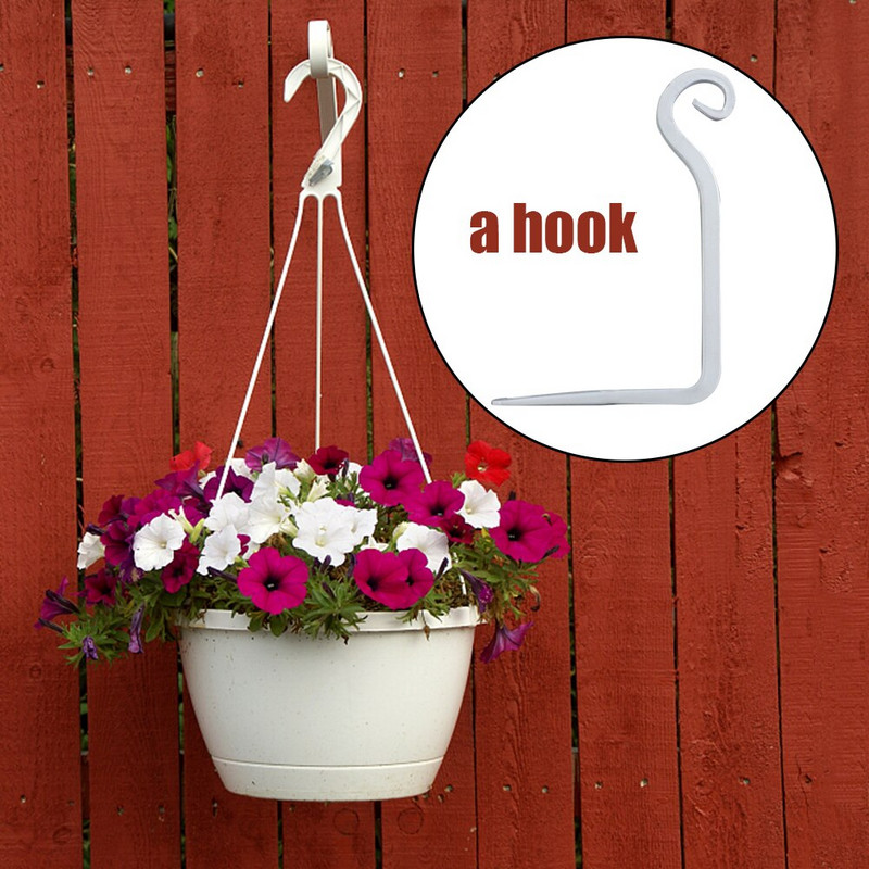 1/2 buc. Suporturi metalice pentru coș pentru agățat cârlig pentru plante de grădină, decorațiuni de perete, fier rezistent, în formă de S, cârlig pentru ghiveci, lanternă agățată