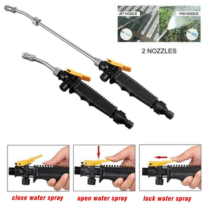 Többfunkciós fúvóka, nagynyomású vízpisztoly Háztartási állítható autómosó autó szépségviasz vízszóró pisztoly tisztító védőburkolat