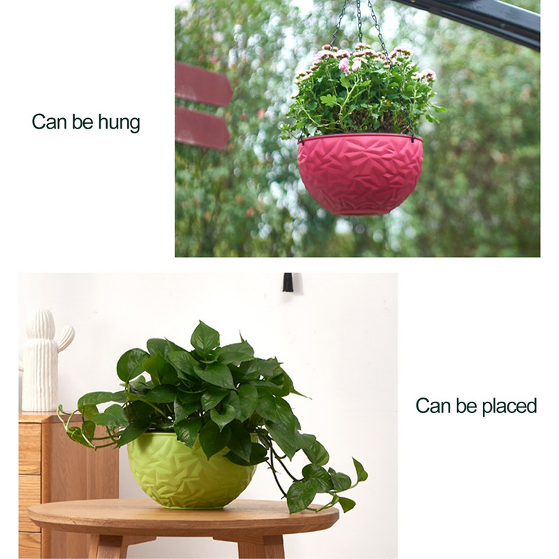 Avaleht PP ripppoti riidepuu kett Rippuv istutusmasin korv Lillepoti kett taimede poti riidepuu kodu rõdu kaunistamiseks