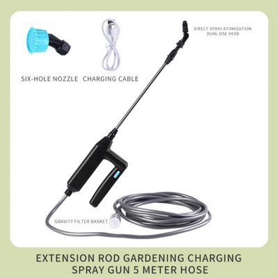 Elektromos permetezőpisztoly nagy teljesítményű automatikus levegőszivattyú permetező fúvóka locsoló öntözés kerti növény Mister öntöző szórópisztoly