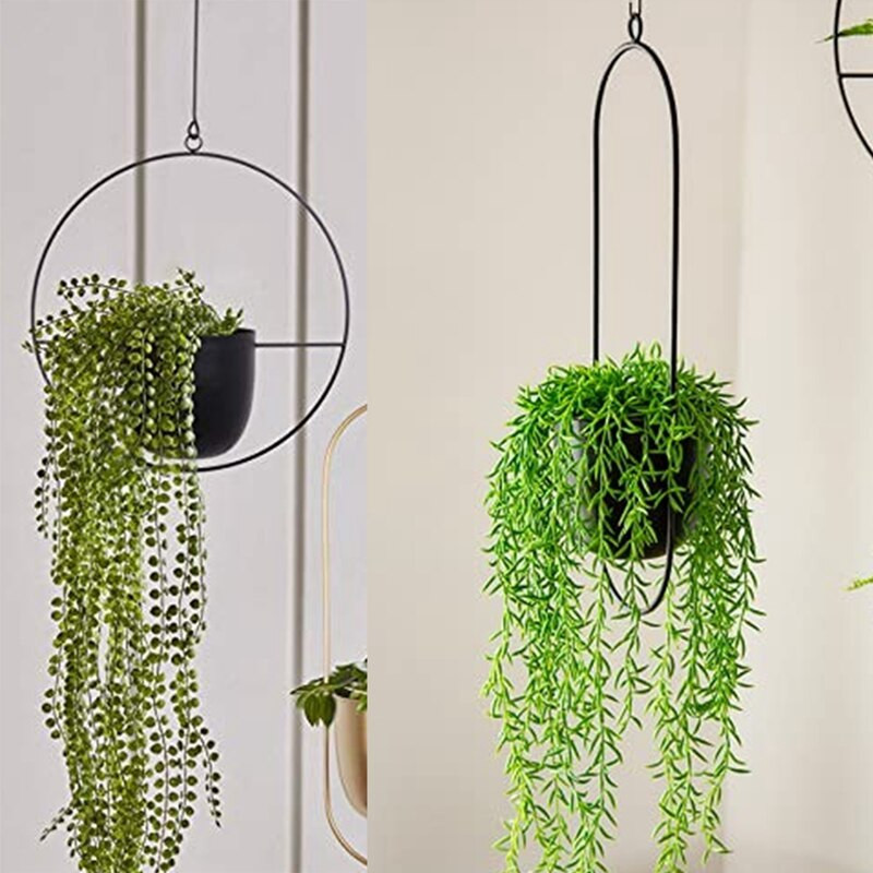 Falra akasztható virágkosár Fém virágcserép Boho növénykosár beltéri kültéri teraszhoz erkély beltéri növényekhez