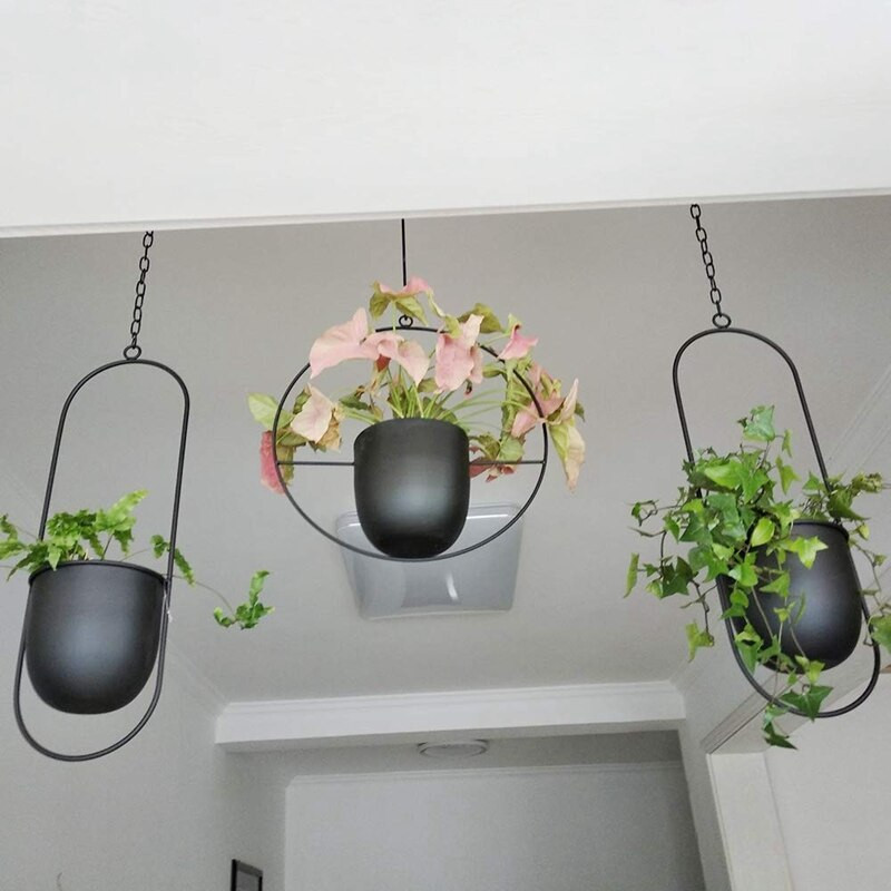 Falra akasztható virágkosár Fém virágcserép Boho növénykosár beltéri kültéri teraszhoz erkély beltéri növényekhez