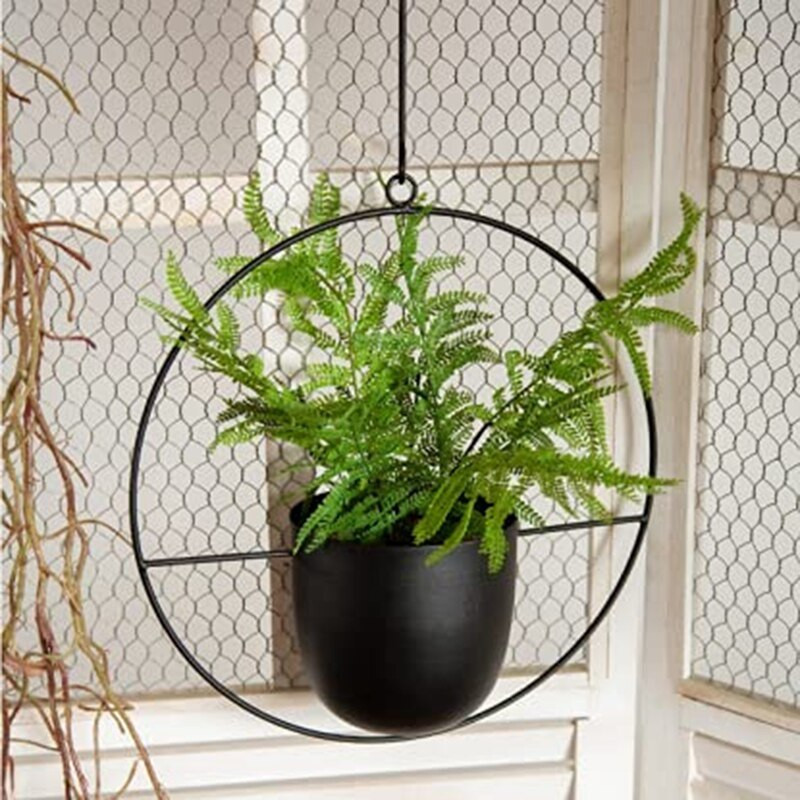 Falra akasztható virágkosár Fém virágcserép Boho növénykosár beltéri kültéri teraszhoz erkély beltéri növényekhez