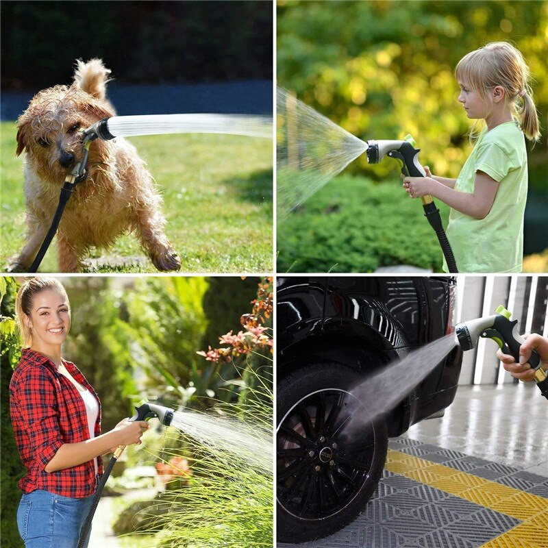 Pistol de pulverizare nou îmbunătățit 2021, duză de incendiu reglabilă, sistem de stropire pentru furtun de grădină, mașină de spălat cu înaltă presiune, pistol de udare pentru spălătorie auto