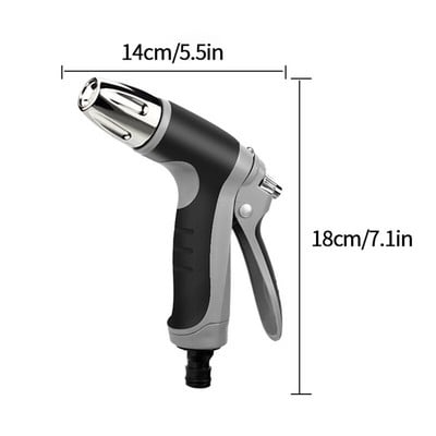 Nagynyomású vízpisztoly hordozható autómosó szórópisztoly öntözőtömlő fúvóka locsoló hab vízpisztoly gyep kerttisztító eszköz