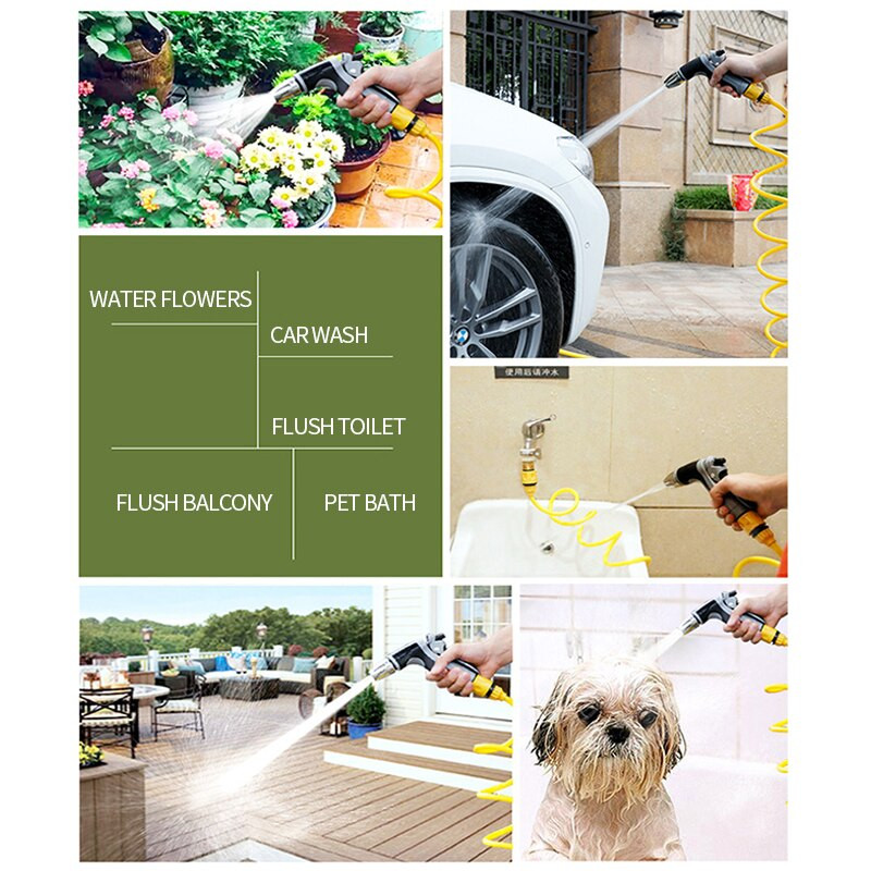 Nagynyomású vízpisztoly hordozható autómosó szórópisztoly öntözőtömlő fúvóka locsoló hab vízpisztoly gyep kerttisztító eszköz