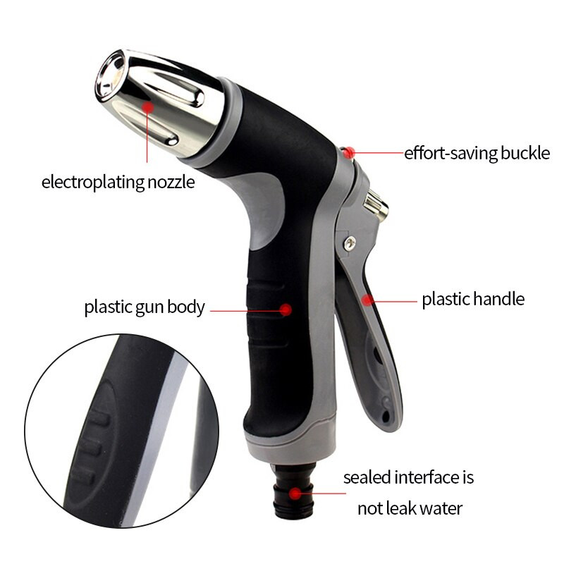 Nagynyomású vízpisztoly hordozható autómosó szórópisztoly öntözőtömlő fúvóka locsoló hab vízpisztoly gyep kerttisztító eszköz