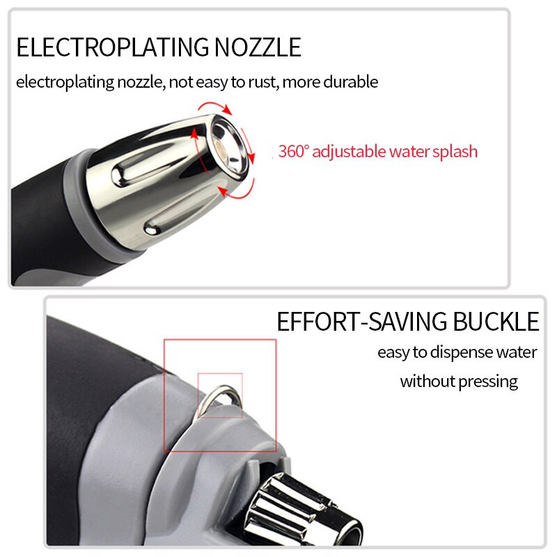 Nagynyomású vízpisztoly hordozható autómosó szórópisztoly öntözőtömlő fúvóka locsoló hab vízpisztoly gyep kerttisztító eszköz