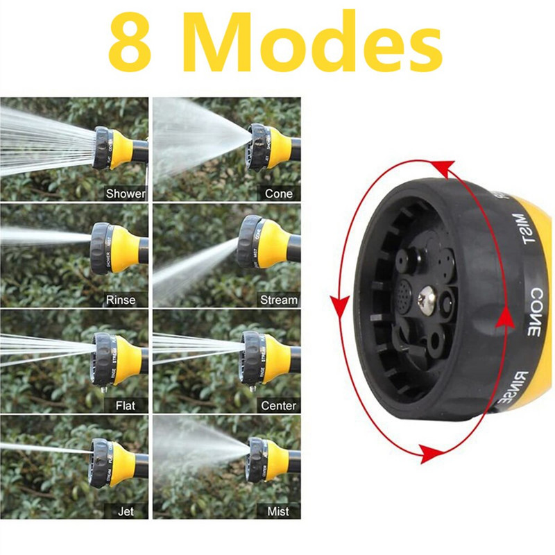 Pistol de apă pentru spălat auto Duză pentru furtun Jet de pulverizare Pistol de apă de grădină Sprinkler de înaltă presiune Lance de spumă Instrument de curățare a automobile