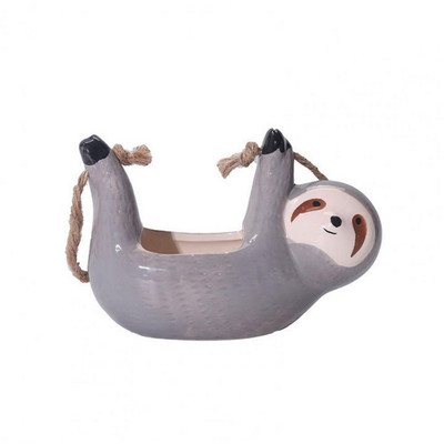 Vasă pentru plante Drăguț drăguț în formă de leneșă Suculente Planter agățat Ghiveci practic decorativ decorativ