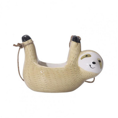 Vasă pentru plante Drăguț drăguț în formă de leneșă Suculente Planter agățat Ghiveci practic decorativ decorativ