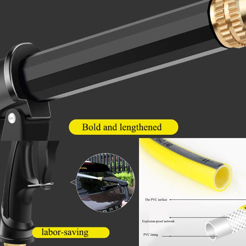 Mașină de spălat cu înaltă presiune Pistol de apă Pistol de udare de grădină Duză de furtun Pulverizator de pulverizare pentru jet de apă Spumă Oală Instrument de curățare a mașinii