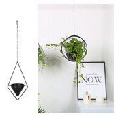 Ghiveci de flori pentru agățat pe perete de artă de fier Ghiveci de flori balansoar decorativ cu cârlig pentru balcon Decor camera de zi Coș de flori suspendat