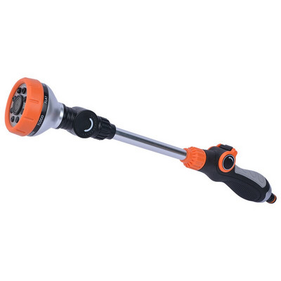 Pistol de apă reglabil pentru grădină, vânzare caldă, aspersor pentru udare, multifuncțional cu mâner lung, spălătorie auto, aspersor pentru irigare