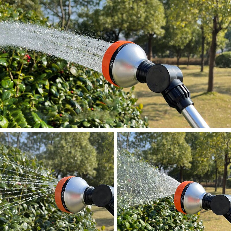 Pistol de apă reglabil pentru grădină, vânzare caldă, aspersor pentru udare, multifuncțional cu mâner lung, spălătorie auto, aspersor pentru irigare