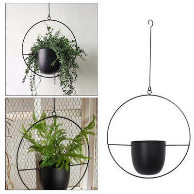Mini függő ültetőváza készlet, cserép geometriai vállfával Modern