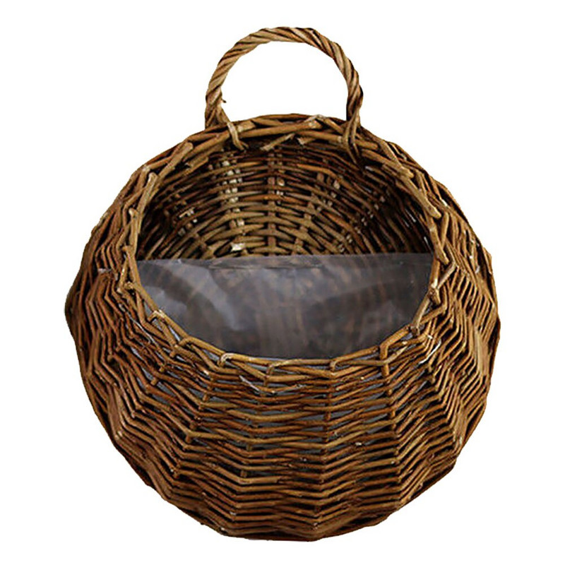Virágcserép kézzel készített kerti otthoni díszek Rattan fali dekoráció Vintage tartó