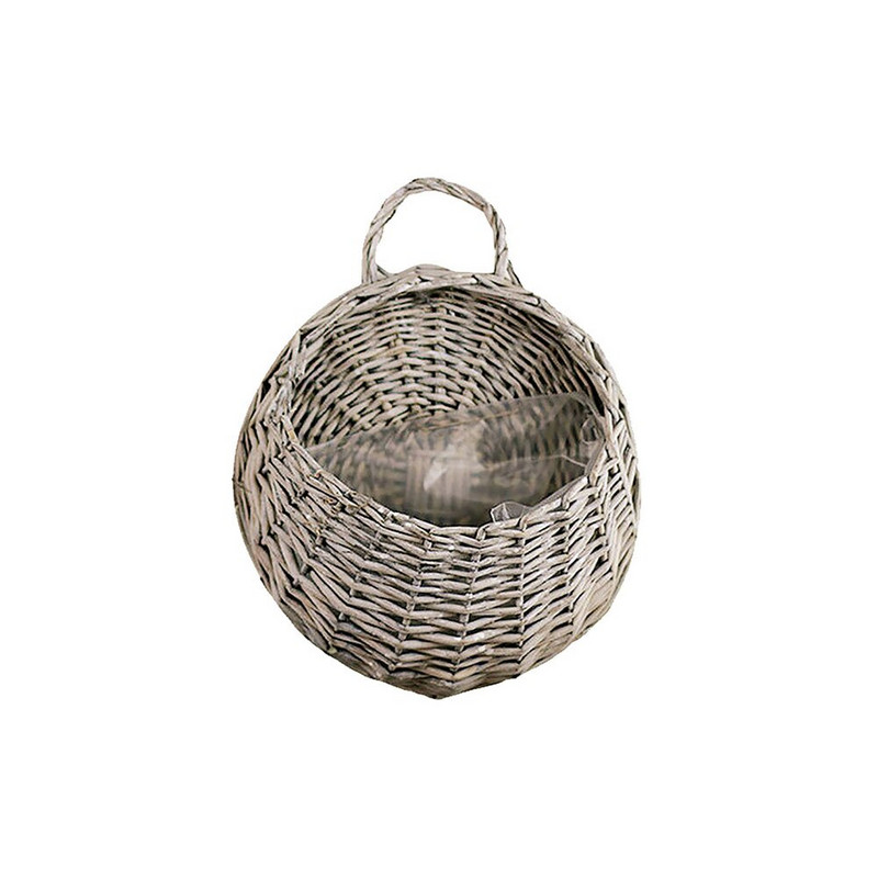 Virágcserép kézzel készített kerti otthoni díszek Rattan fali dekoráció Vintage tartó
