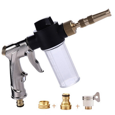 Pistol portabil cu apă de înaltă presiune pentru curățarea mașinii de spălat auto, furtun de udare a grădinii, duză, aspersor, pistol de apă cu spumă, dropshipping